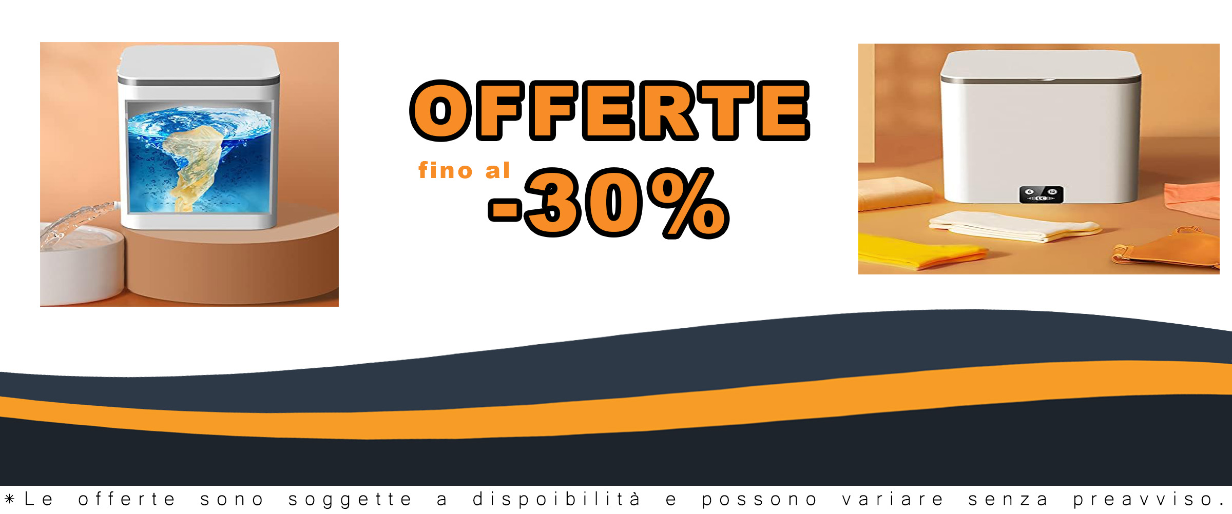 RISELY Mini Lavatrice portatile con essiccatore ad aria calda e sterilizzazione ad ultrasuoni