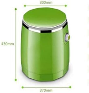 Mini lavatrice WolFum con tamburo singolo e funzione di asciugatura, ideale per piccoli spazi.
