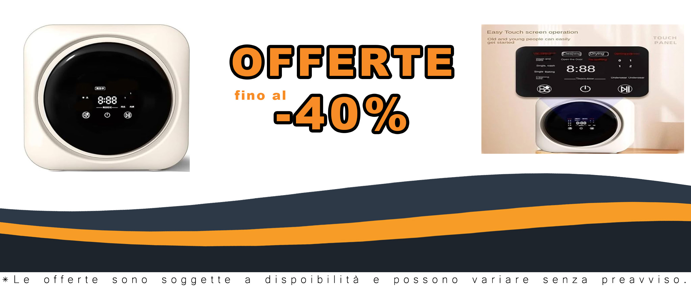 Immagine della mini lavatrice automatica ylpddmm con capacità 3.5L, pannello touch e fusto in acciaio, ideale per piccoli carichi di biancheria intima.