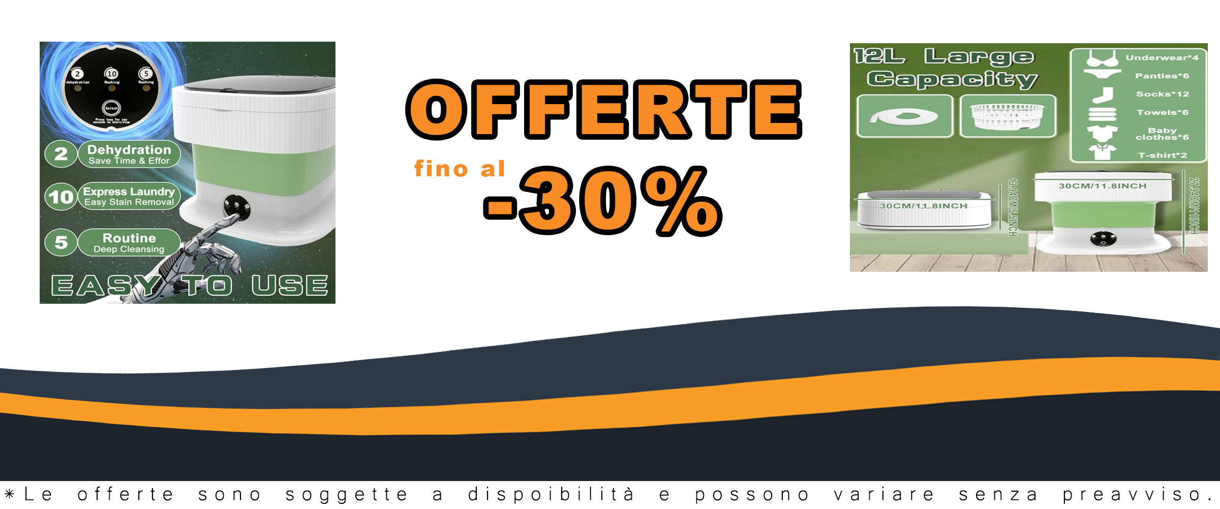 Mini lavatrice portatile 11L pieghevole 2 in 1 per appartamenti, lavatrice compatta e versatile per piccoli spazi