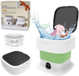 Lavatrice portatile 11L pieghevole, lavaggio e asciugatura combinata per piccoli spazi