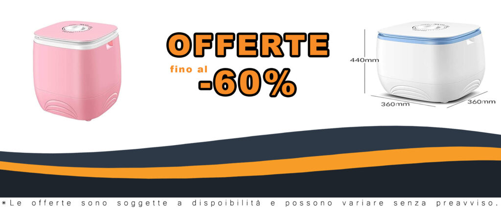 Mini lavatrice portatile 3kg con lavaggio a due in-one e luce antibatterica viola, ideale per uso domestico singolo.