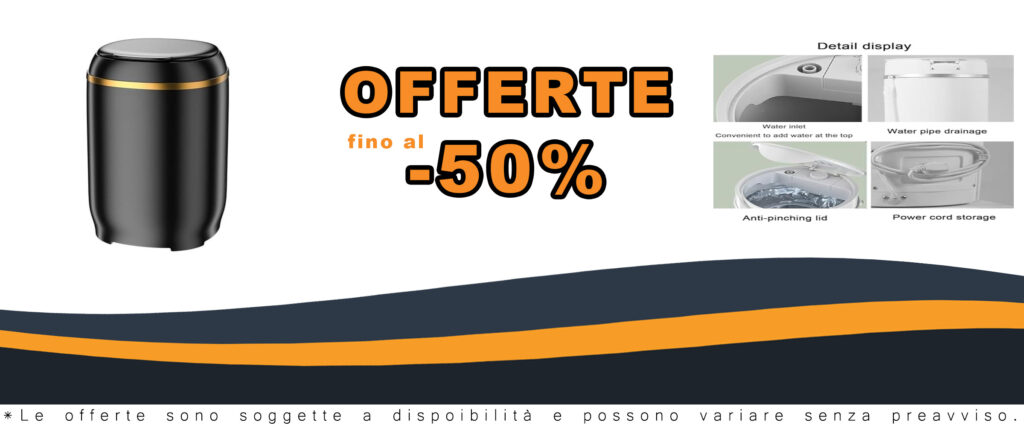 Mini lavatrice portatile compatta ideale per vestiti del bambino e biancheria intima, con funzione di asciugatura centrifuga