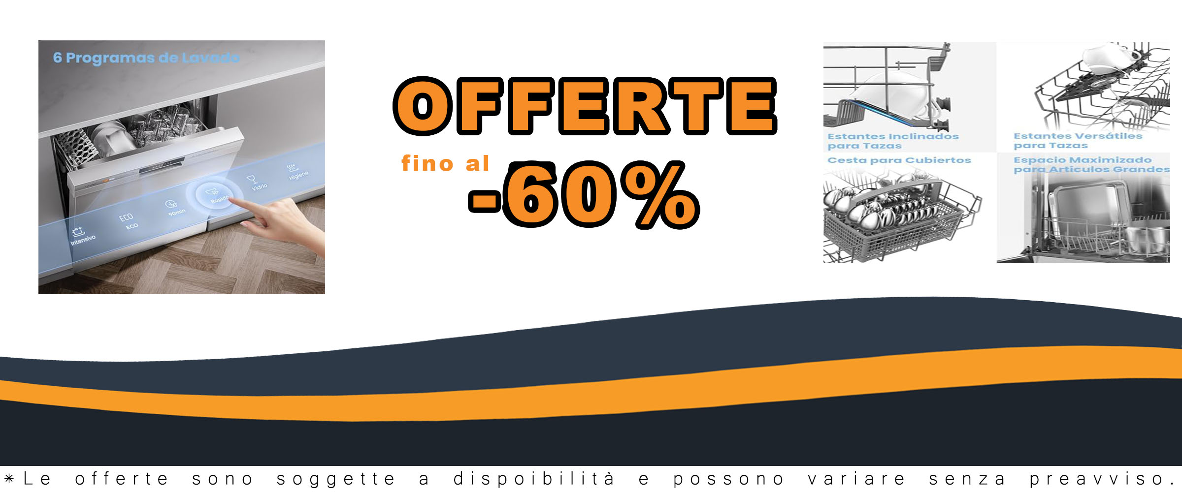 Lavastoviglie COMFEE CDWPF1201PW-WE-EU a libera installazione, 60 cm, 49 dB, bianca, con controllo tramite app e 8 programmi