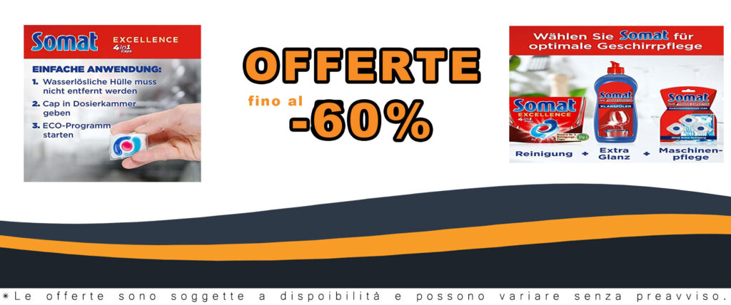 Somat Excellence 4 in 1 Caps per lavastoviglie, pastiglie per pulizia profonda e lucentezza, anche a basse temperature e nel programma Eco.