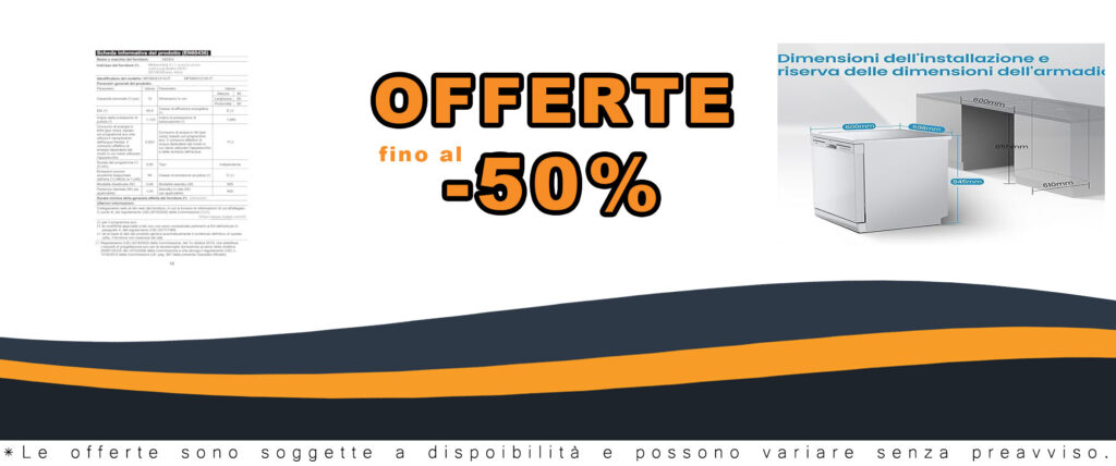 Lavastoviglie Midea MFD60S121W-IT bianca, compatta e con 12 coperti, ideale per famiglie.