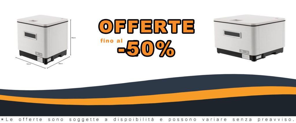 Fliuyr Lavastoviglie da tavolo 1500 W in acciaio inox, completamente automatica, perfetta per piccole cucine.