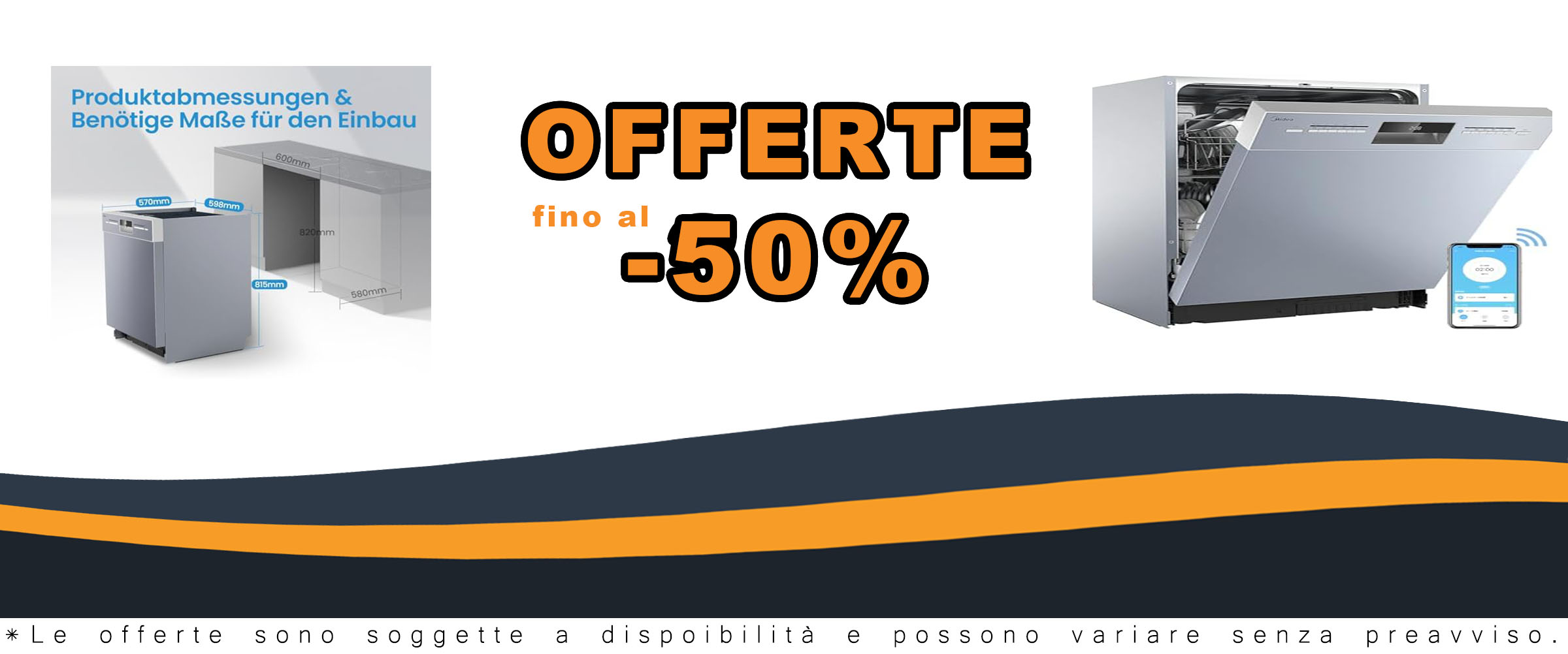 Midea SU 5.35X14CS - Sottopiano per lavastoviglie 60 cm con tecnologia Home Connect, igiene+, asciugatura extra e silenziosità a 44 db