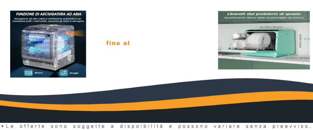 AIRMSEN Mini Lavastoviglie da Tavolo con display LED, perfetta per cucine, appartamenti e dormitori, con 5+1 programmi e serbatoio da 5L.
