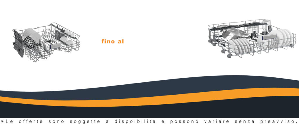 Lavastoviglie Grundig GNFP4621XB, modello da 16 coperti con Wi-Fi integrato, perfetta per famiglie numerose e per un controllo smart tramite smartphone.