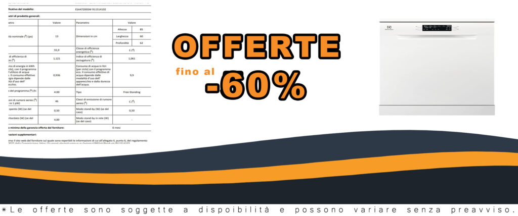 Lavastoviglie Electrolux ESA47200SW, bianca, 60 cm, in funzione con programma AirDry e cestello QuickLift