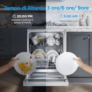 Midea MFD60S121X-IT Lavastoviglie Libera Installazione 12 coperti inox