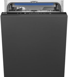Lavastoviglie Smeg STL362DQ con capacità di 14 coperti, installazione a scomparsa totale e classe energetica D.