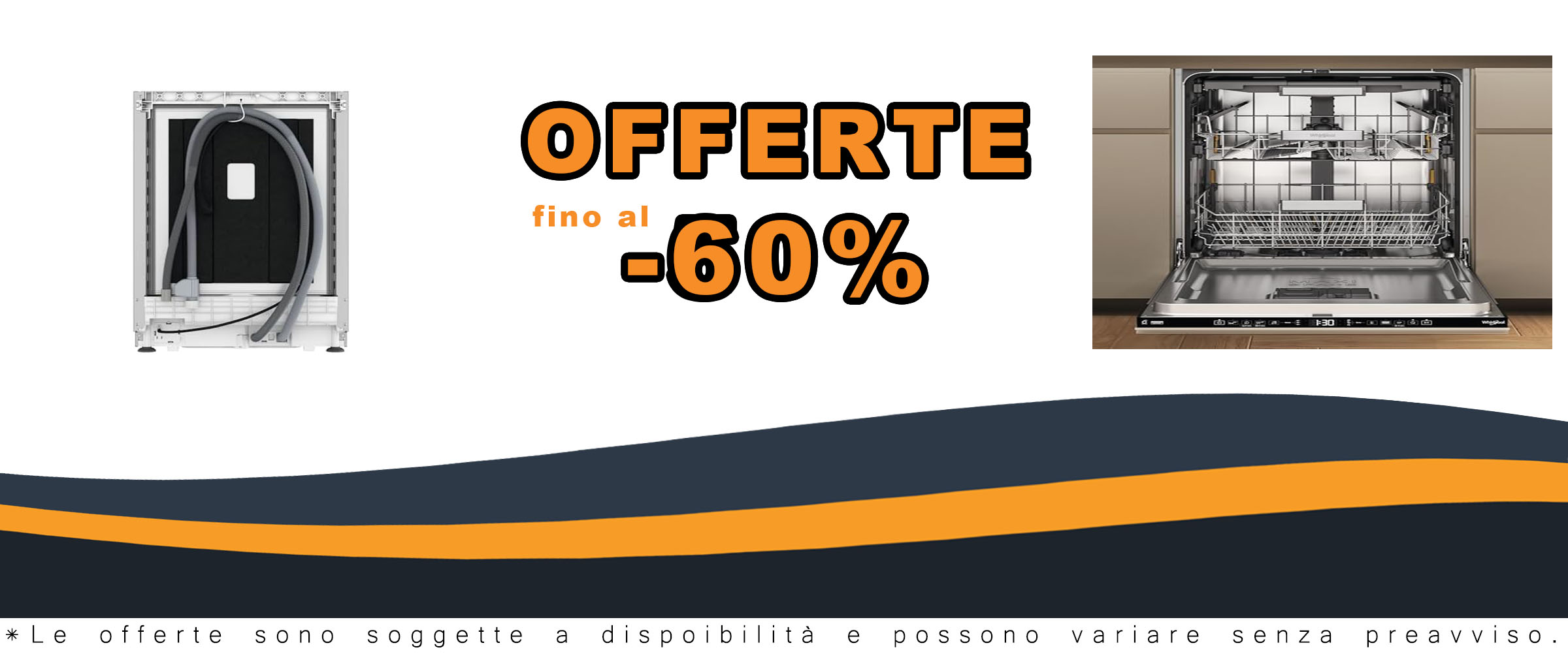 Lavastoviglie Whirlpool W7I HT58 T, elegante e funzionale, con installazione scomparsa totale e capacità di 15 coperti.