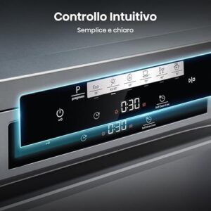 Hisense HS643D90X - Lavastoviglie Inox, 16 coperti, silenziosa, con codice sconto