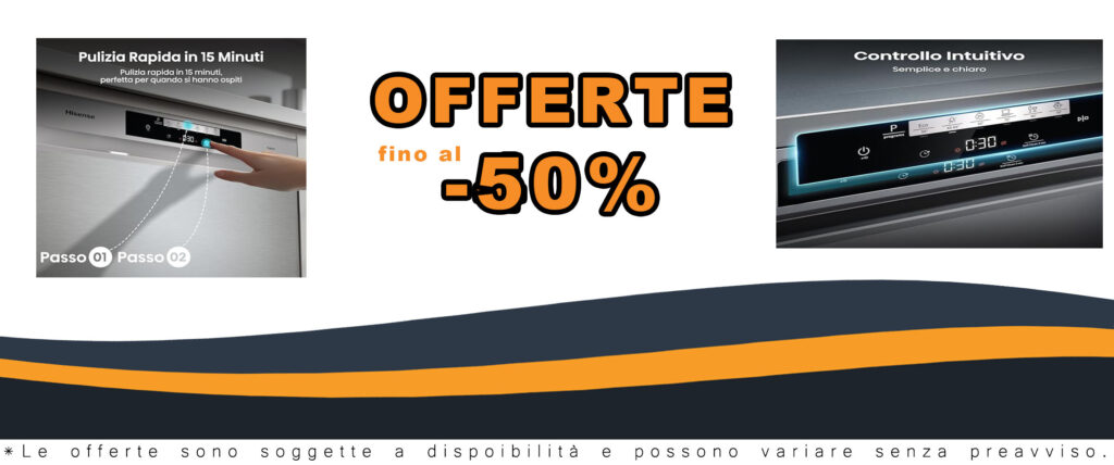Hisense HS643D90X - Lavastoviglie Inox, 16 coperti, silenziosa, con codice sconto