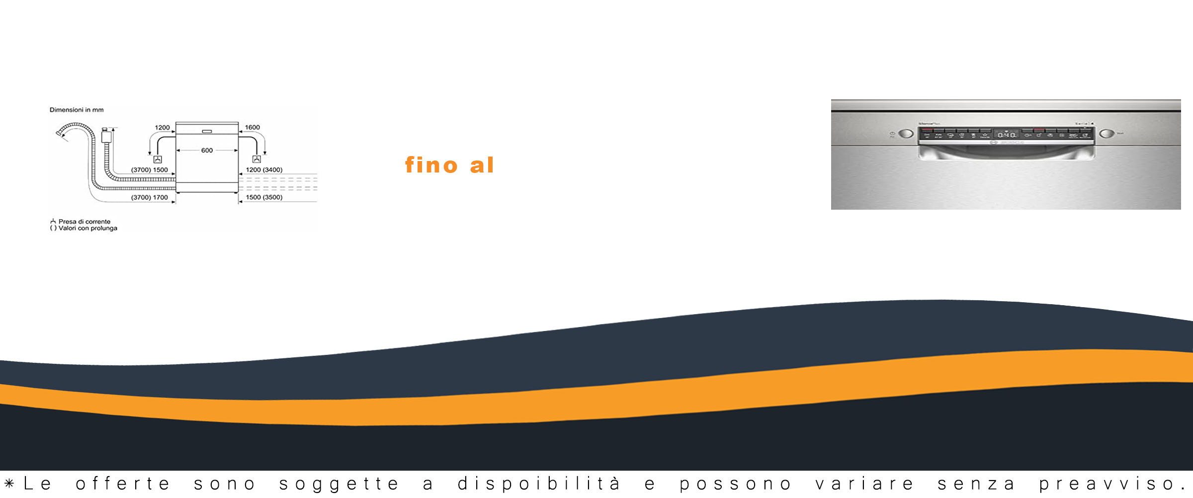 Bosch SMS4ECI14E Serie 4, Lavastoviglie inox, vista laterale con sportello aperto e piatti dentro