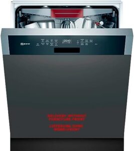 Lavastoviglie NEFF S147ZCS35E N70, parzialmente integrata, 60 cm, con Home Connect e tecnologia zeolite
