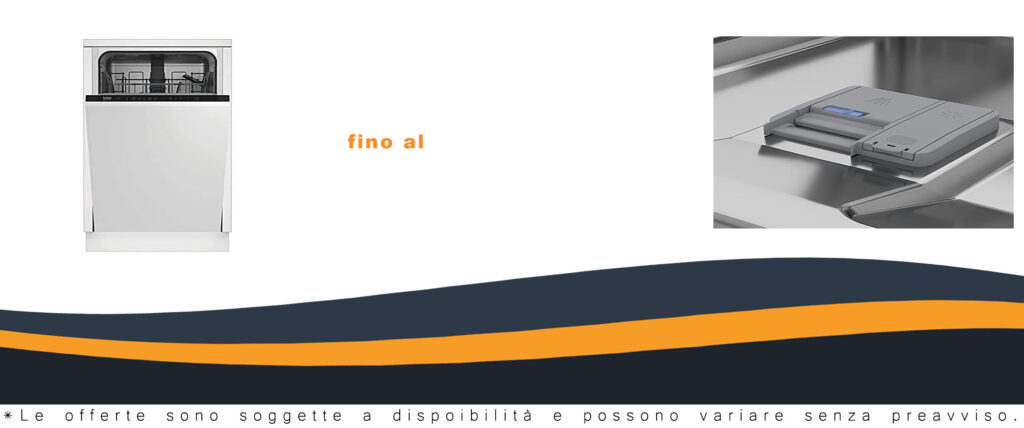 Lavastoviglie Beko DIS28023 da incasso, compatta con 10 coperti, in nero e bianco, perfetta per spazi ridotti e prestazioni eccellenti