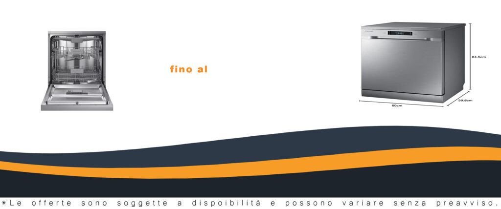 Lavastoviglie Samsung DW60M6050FS in acciaio inox, moderna ed efficiente, perfetta per famiglie numerose.