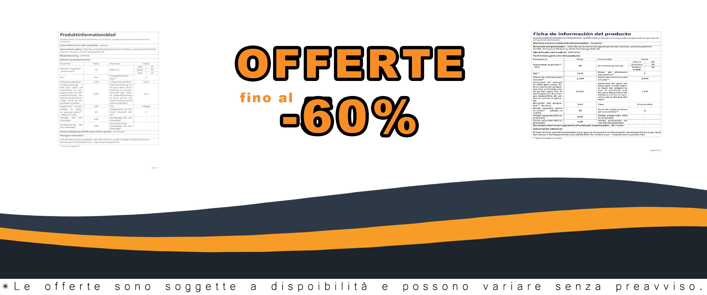Respekta Lavastoviglie Integrata 45 cm, silenziosa e compatta, con 4 programmi e capacità di 10 coperti