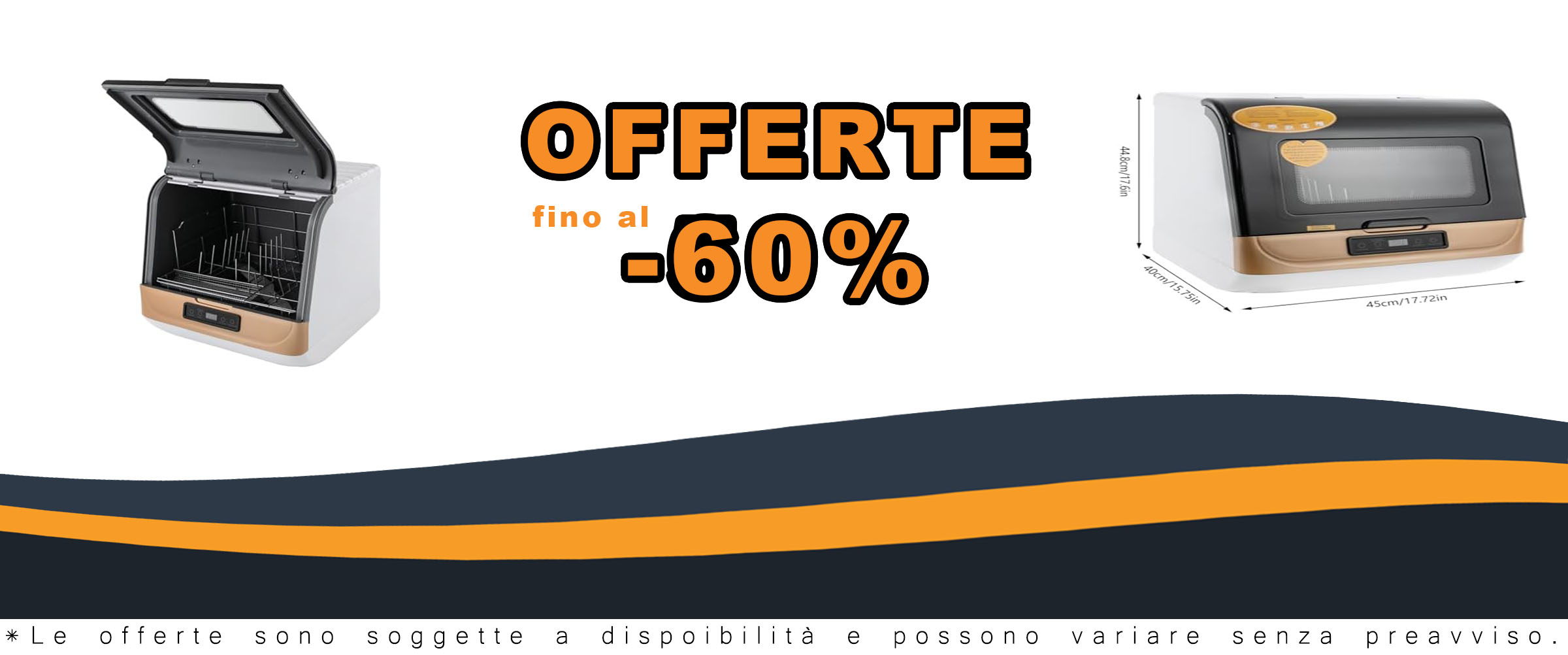 Mini lavastoviglie portatile, ideale per piccole cucine e fino a 6 set di stoviglie, con controllo touch intuitivo.
