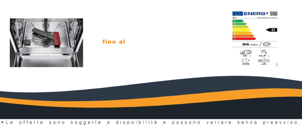 Lavastoviglie AEG FFB63700PM, modello a libera installazione, 60 cm, inox antimpronta, con sistema Proclean per una pulizia efficiente.