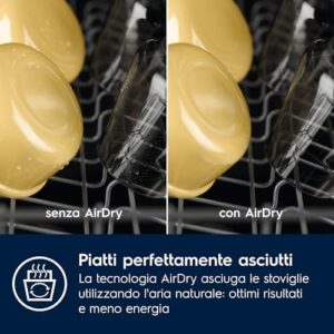 Electrolux SatelliteClean 600 Lavastoviglie Integrata Totale EES68615L, Tecnologia AirDry e AutoSense, 14 Coperti, 60 cm, QuickSelect, Mulinello Satellitare, Beam on Floor, Aqualock, Classe A