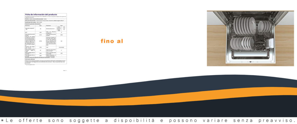Candy Brava Lavastoviglie Slim da Incasso 45 cm, con 10 coperti e 8 programmi, perfetta per spazi ridotti
