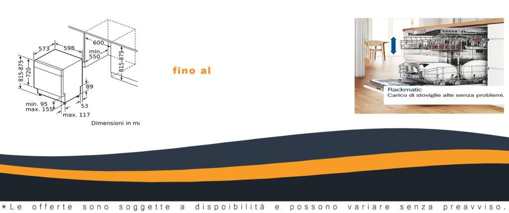 Lavastoviglie Bosch SMU6ZCS16E Serie 6, con design in acciaio e tecnologia avanzata, visibile con i suoi vantaggi principali come PerfectDry e Home Connect.