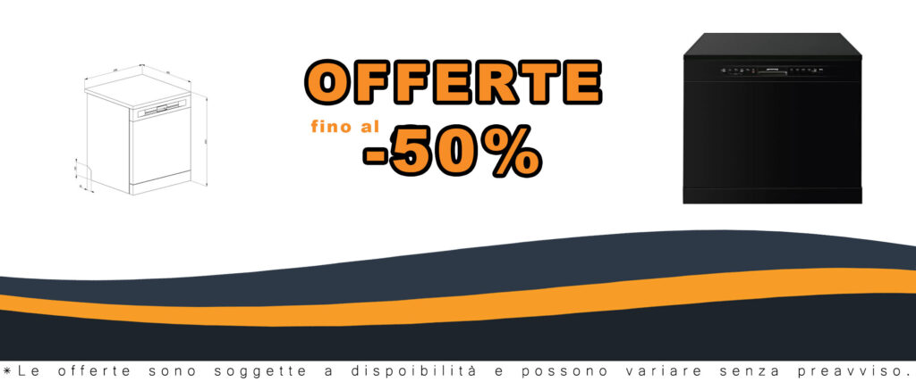 Smeg LVS292DN, lavastoviglie 13 coperti classe D nero, vista laterale