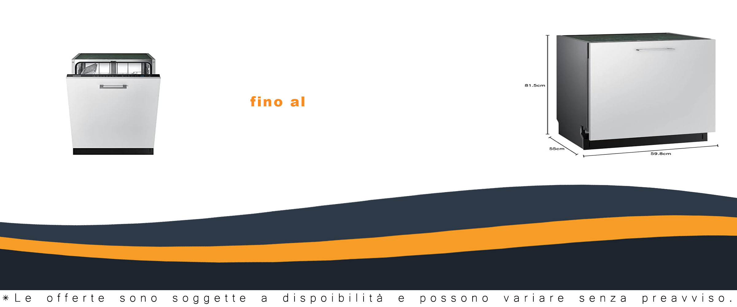 Samsung DW60R7040BB Lavastoviglie da Incasso 60cm vista da vicino con dettagli sul design e le caratteristiche principali