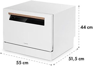 Klarstein Lagoona Mini Lavastoviglie a Posizionamento Libero, design elegante e funzionalità avanzate