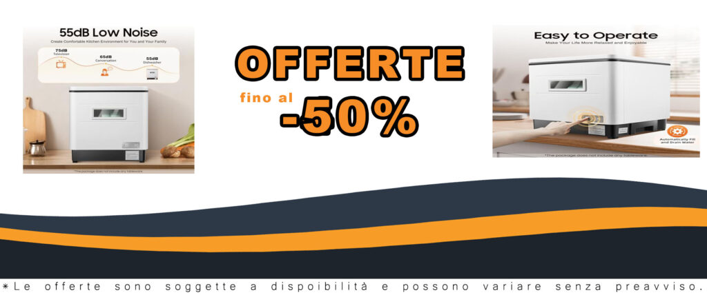 Mini lavastoviglie da tavolo in acciaio inox, ideale per piccole cucine, con capacità di carico ottimale e design elegante.