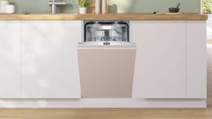 Bosch SPV6EMX05E Serie 6, lavastoviglie da incasso, compatta e silenziosa con Home Connect