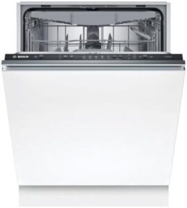 Bosch SMV25EX02E Serie 2, lavastoviglie da incasso a scomparsa totale con LED InfoLight, 3 cestelli, EcoDosage e protezione AquaStop.