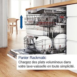 Bosch SMV4EVX00E Lavastoviglie da Incasso con Silence Plus e fascia in metallo