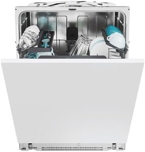 Lavastoviglie Candy RapidÓ CS 4E7L0W da 14 coperti, design a scomparsa totale, con nuova etichetta energetica E