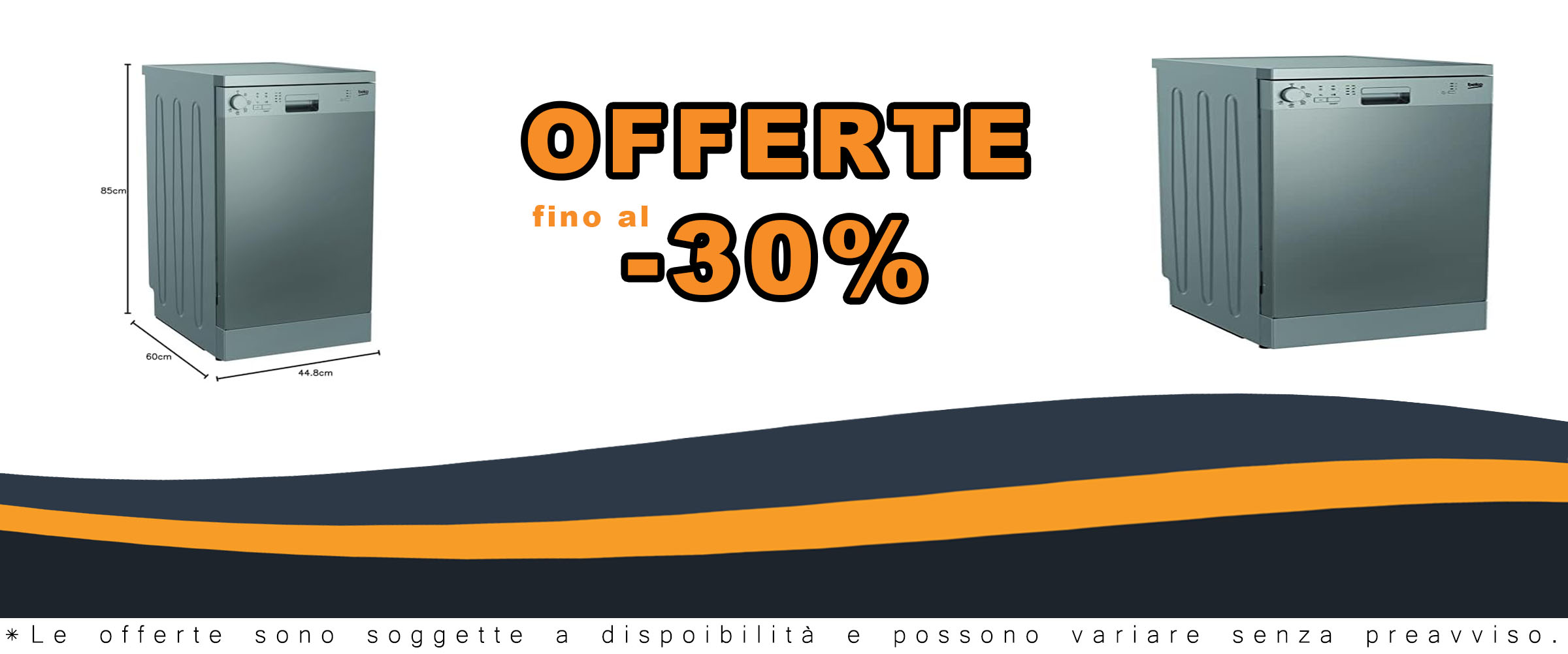 Immagine della lavastoviglie Beko DFS05024X in vista frontale con capacità di 10 posate