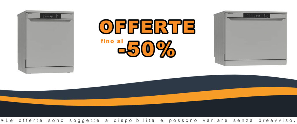 Lavastoviglie Sharp QW-NA1BF47EI da 13 coperti, Classe energetica E, elegante e funzionale per ogni cucina.