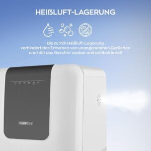HEINRICHS Mini lavastoviglie portatile, compatta e autoportante, ideale per piccoli spazi e uffici.