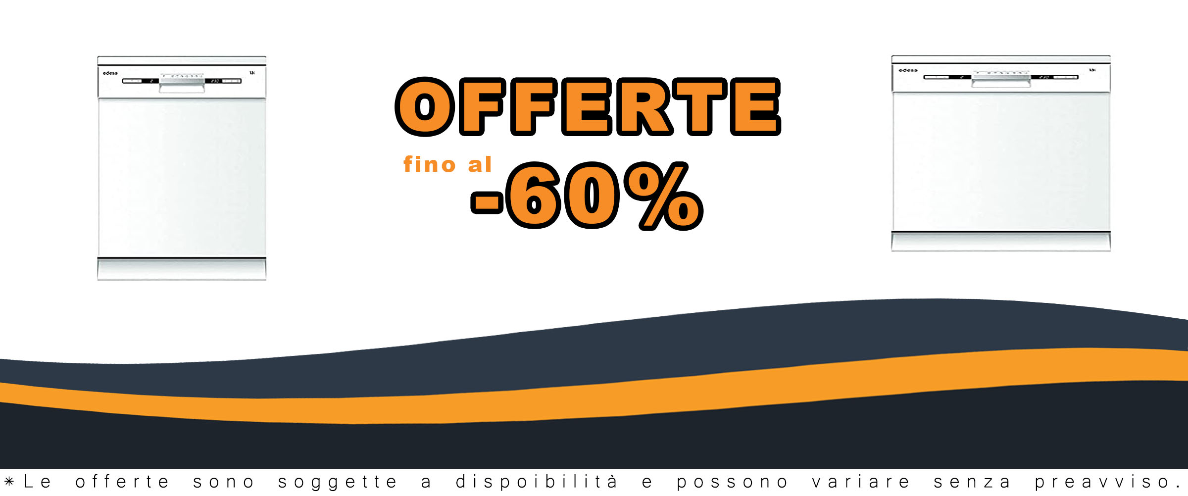 Lavastoviglie EDESA EDW-6122 WH in bianco, con 7 programmi di lavaggio e ampia capacità, perfetta per ogni cucina.