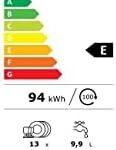 Lavastoviglie Electrolux 60cm 13c 44db con fascia nera, integrabile, silenziosa e ad alta capacità.  