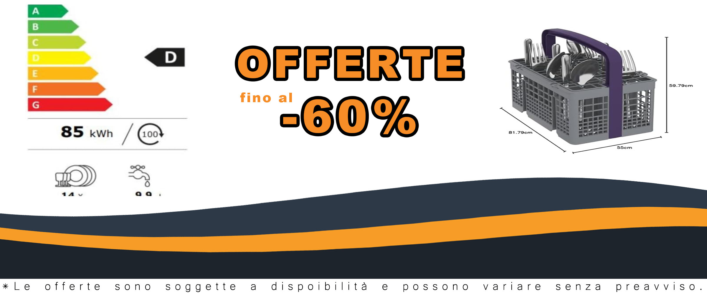Beko Lavastoviglie BDIN16435 60 cm, 14 posate, 6 programmi, 45 db, design integrabile