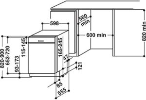 Lavastoviglie Whirlpool 60 cm 14 posate, silenziosa e integrabile, perfetta per ogni cucina moderna