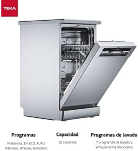 Teka DFS 44 750 SS Lavastoviglie 45 cm con tecnologia Extra Dry Function