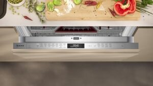 Neff S157ECX14E, lavastoviglie Smarter Full Integirert 60 cm, con cassetto portaposate e funzione Open Dry