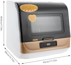 ACROSSPART Mini lavastoviglie da tavolo multifunzione compatta e potente, perfetta per piccoli spazi