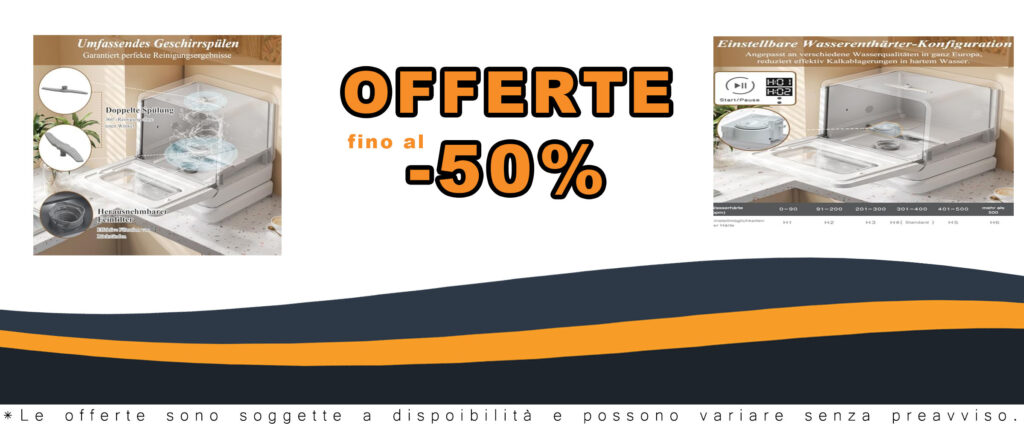 YEHTOKHOME Mini lavastoviglie portatile, compatta e funzionale, ideale per appartamenti e cucine familiari.