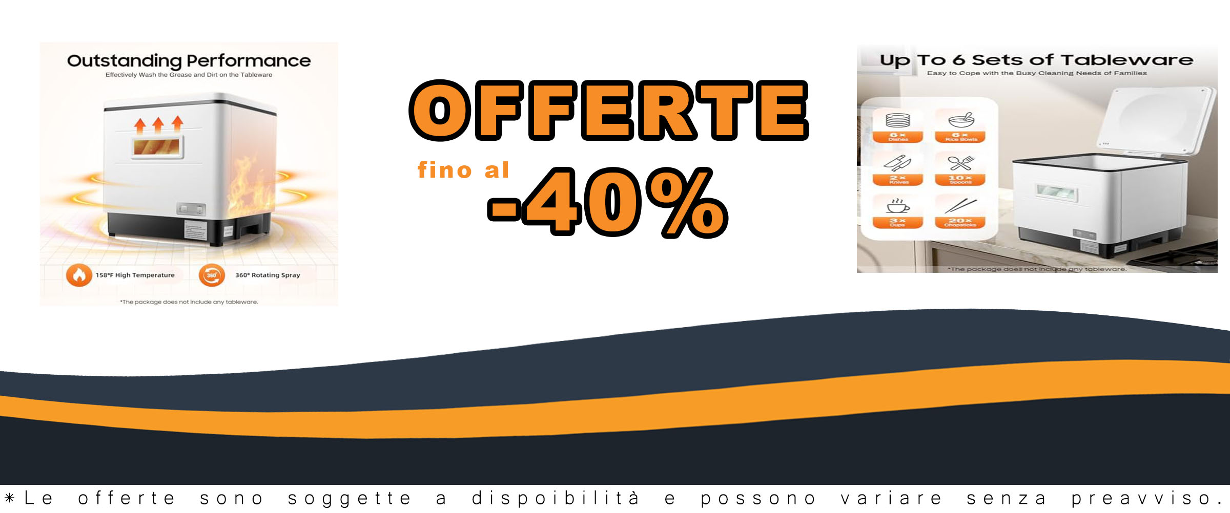 CCAUUB Lavastoviglie 3 in 1 per pulizia, asciugatura e conservazione, con finestra di visualizzazione e spray a 360°